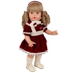 Bambola Mariquita Pérez 50 cm - Con abito e cappuccio bordeaux