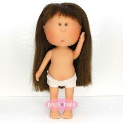 Bambola Nines d'Onil 30 cm - Mia bruna con la frangetta - Senza vestiti