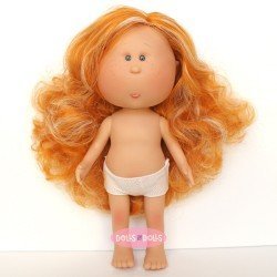 Bambola Nines d'Onil 30 cm - ESCLUSIVA - Mia con capelli arancioni con riflessi - Senza vestiti