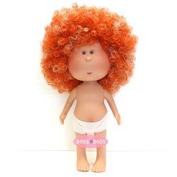 Bambola Nines d'Onil 30 cm - ESCLUSIVA - Mia rossa con capelli ricci e meches - Senza vestiti