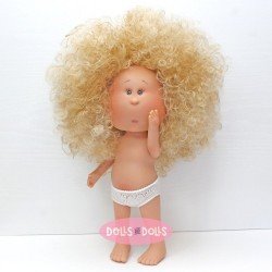Bambola Nines d'Onil 30 cm - Mia con i capelli biondi e ricci - Senza vestiti