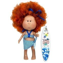Bambola Nines d'Onil 30 cm - Mia estate con capelli rossi ricci e bikini
