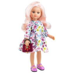 Bambola Paola Reina 32 cm - Las Amigas - Esme con un vestito a fiori multicolori