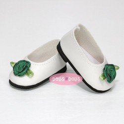 Accessori per bambola Paola Reina 32 cm - Las Amigas - Scarpe bianche con fiore verde